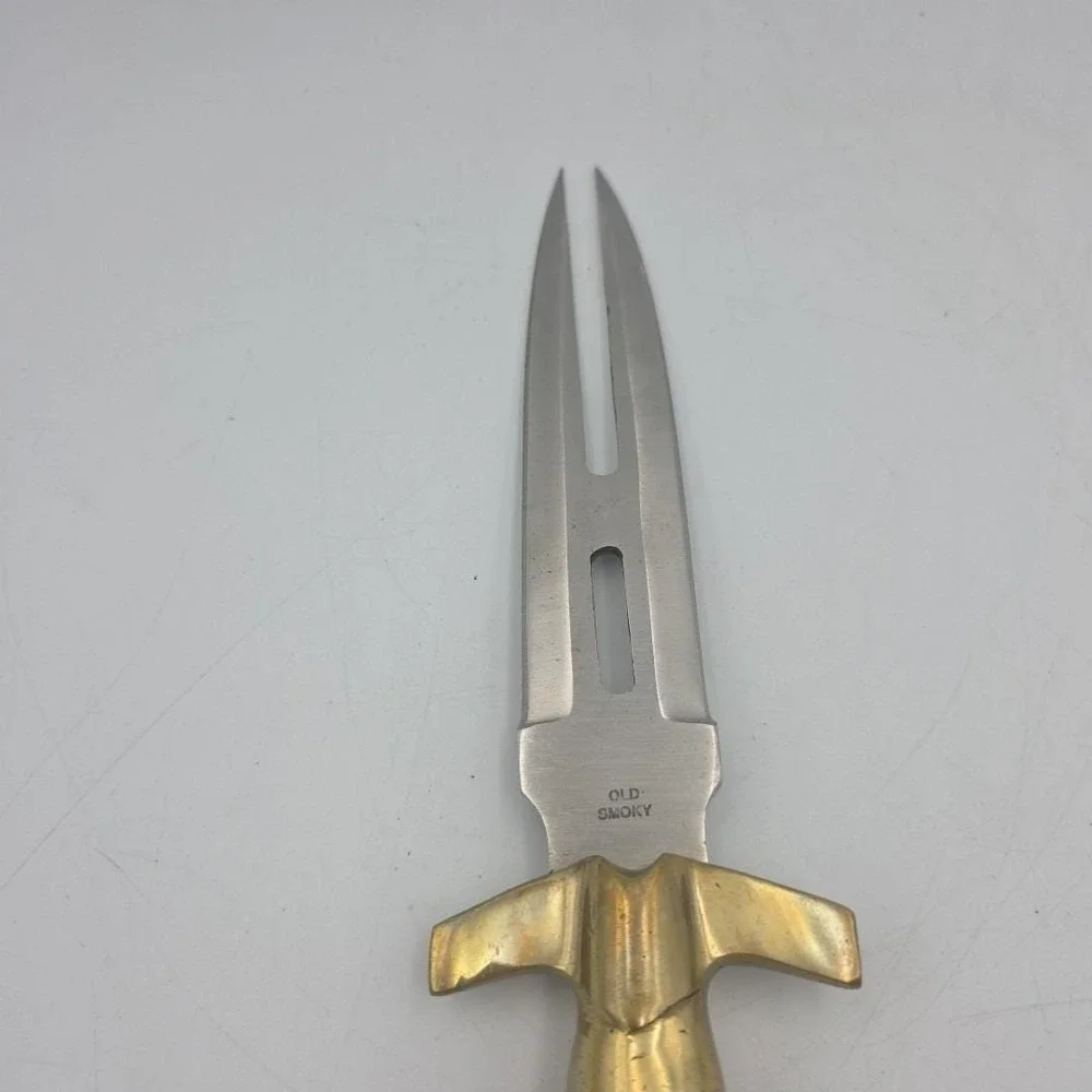 Vintage Dragon Slayer Double Edge Fixed Blade Old Smoky Dagger Pakistan